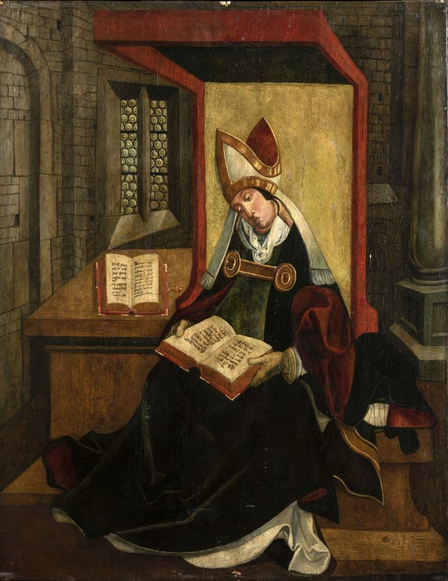 Agostino nel suo studio