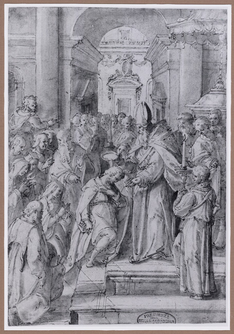 Sant'Agostino battezzato da Sant'Ambrogio a Milano