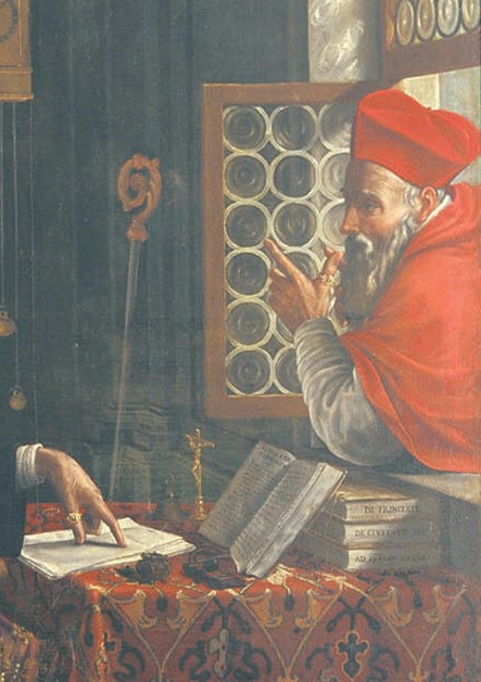 San Gerolamo appare a sant'Agostino