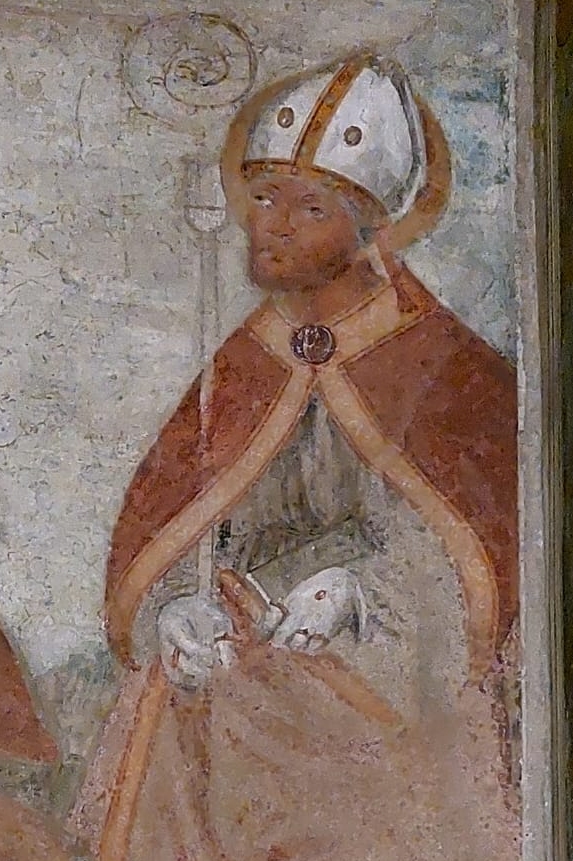 Particolare della figura di Agostino