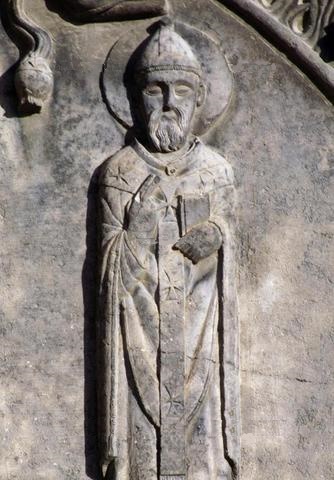 Agostino vescovo benedicente