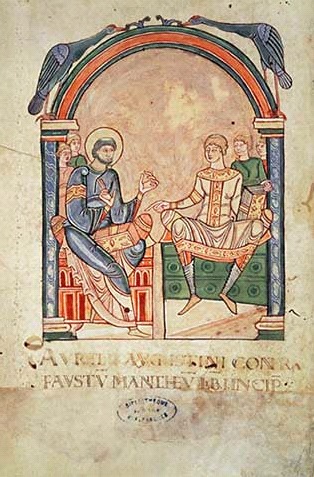 Sant'Agostino disputa con Fausto manicheo