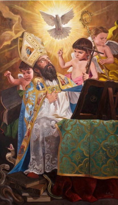 Sant'Agostino scrive ispirato da Dio