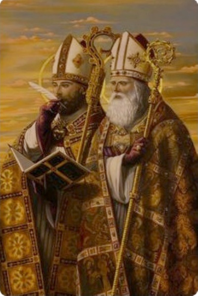 Sant'Agostino e sant'Ambrogio