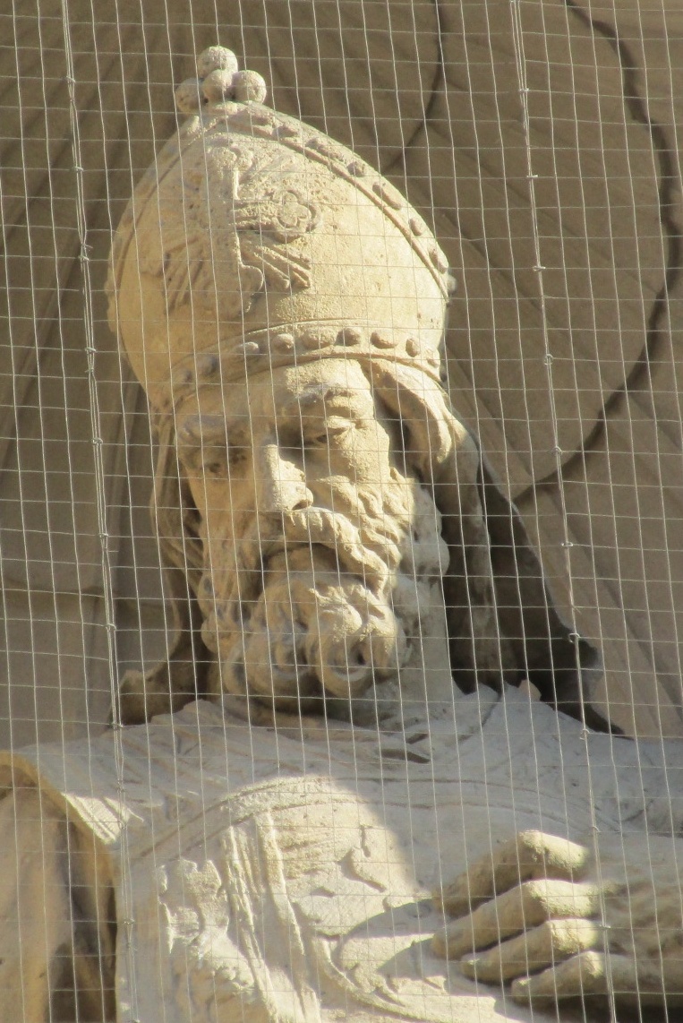 Particolare del volto di sant'Agostino