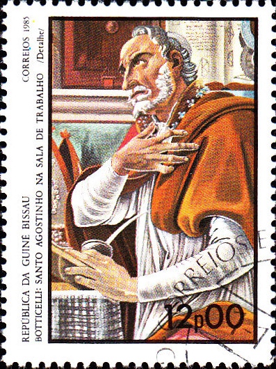 Sant'Agostino nel suo studio