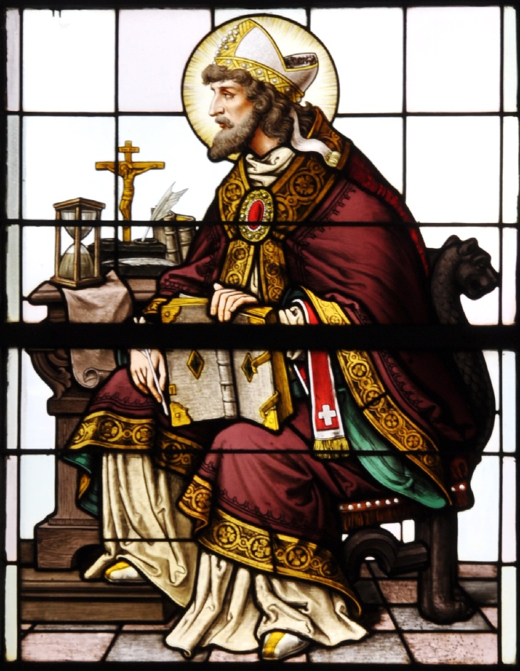 Sant'Agostino allo scrittoio nel suo studio