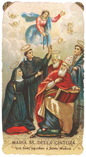Sant'Agostino, Monica e la Madonna della Cintura