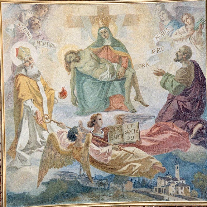 Pietà con Sant'Agostino con Sant'Albino e angeli