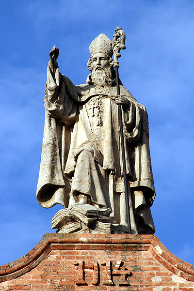 Sant'Agostino vescovo benedicente