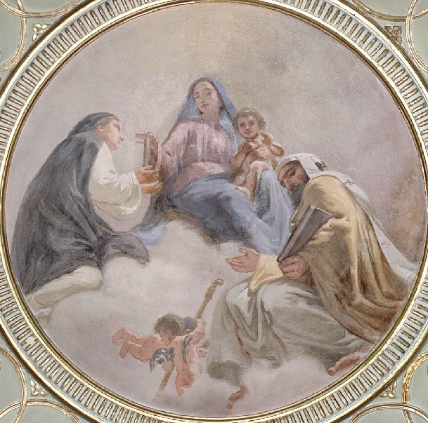 Madonna della cintura, Santa Monica e Sant'Agostino