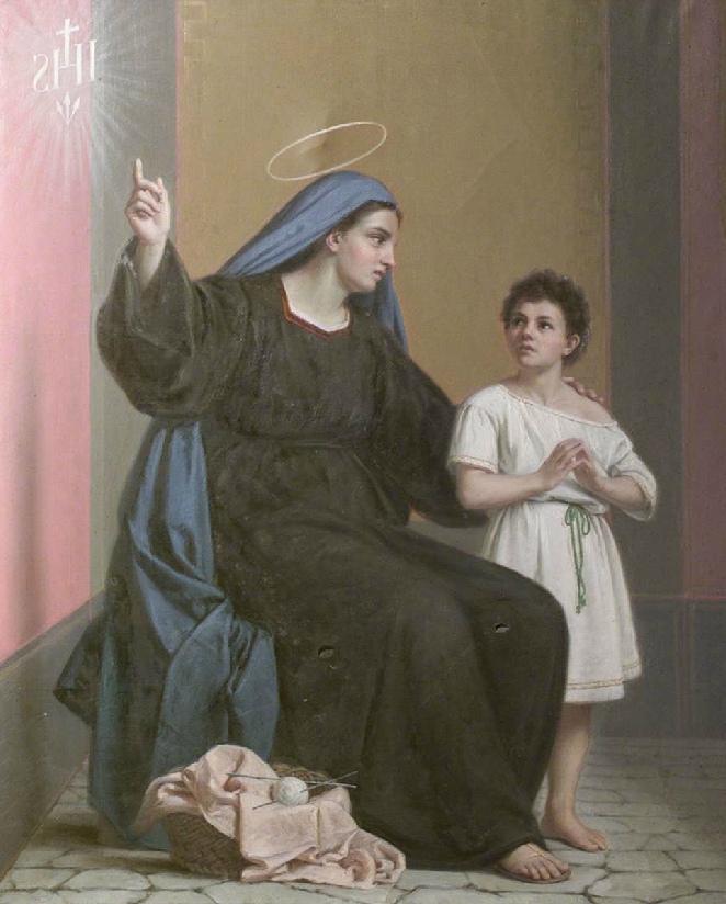 Monica insegna ad Agostino l'esistenza di Dio e di Gesù