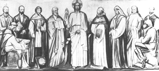 Cristo Verità con santi di Giorgio Scarpati