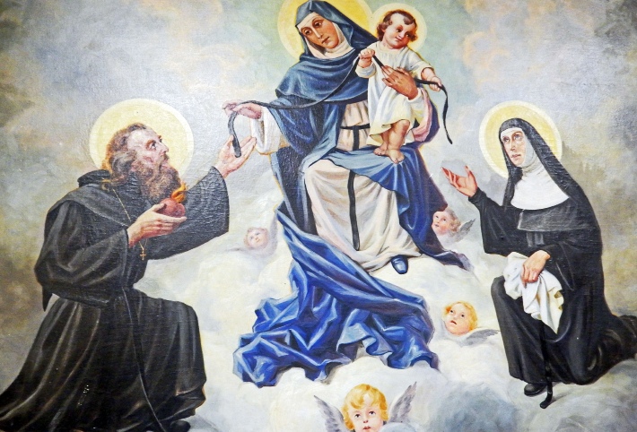 Madonna della cintura con Agostino e Monica