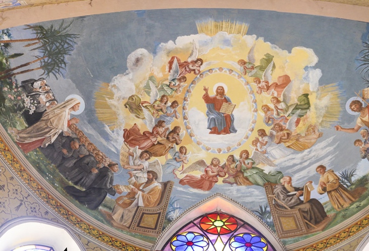 Sant'Agostino in gloria consegna la sua regola