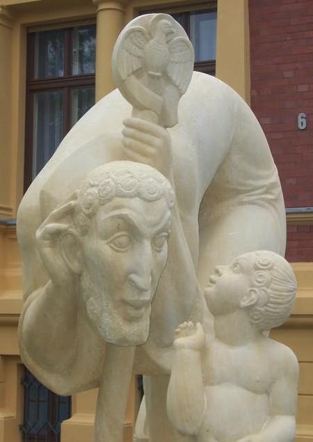 Sant'Agostino e il bambino sulla spiaggia