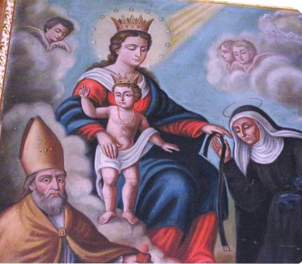 La Madonna della cintura con i santi Agostino e Monica nella chiesa di S. Maria de Plateis a Cirò nel crotonese