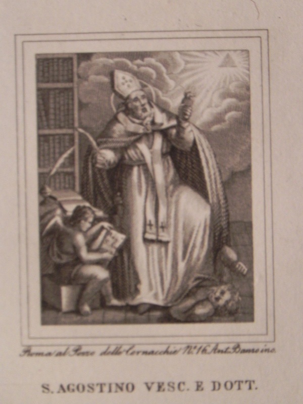 Agostino vescovo e Dottore della Chiesa combatte gli eretici