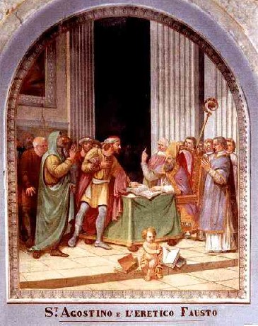 Agostino confuta l'eretico Fausto