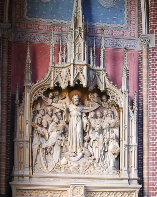 Agostino in gloria sconfigge le eresie