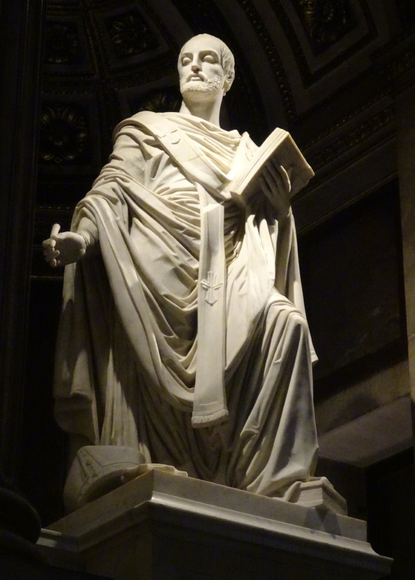 Sant'Agostino vescovo e Dottore della Chiesa combatte le eresie