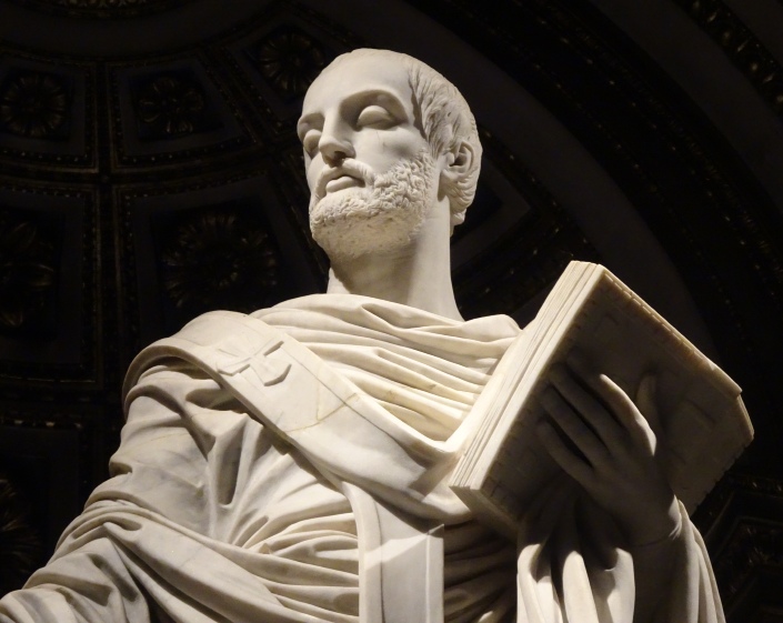 Sant'Agostino vescovo e Dottore della Chiesa combatte le eresie