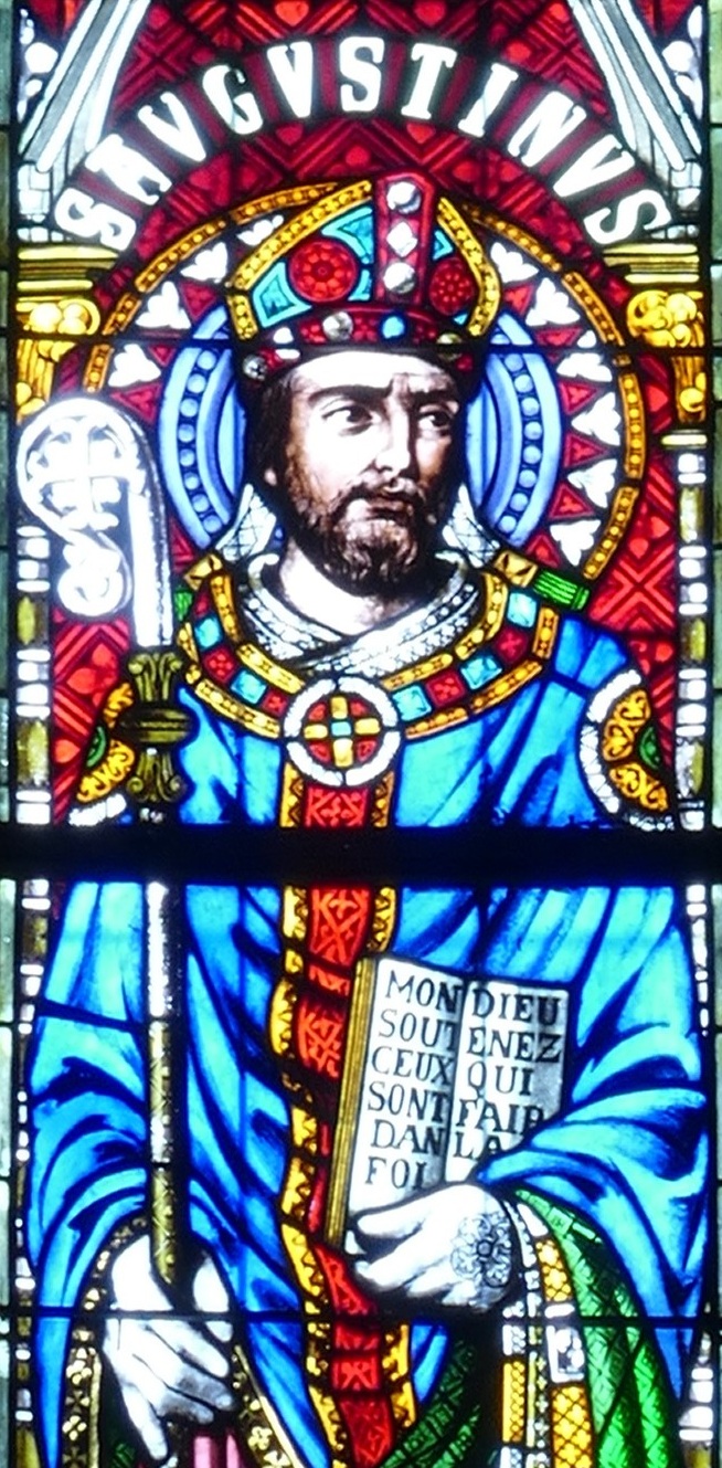Particolare della figura di Sant'Agostino