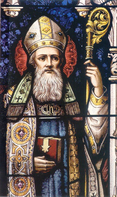 Sant'Agostino vescovo e Dottore della Chiesa, vetrata a St. Mary a Kitchener in Canada