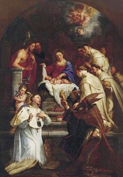 La professione di san Norberto alla regola agostiniana