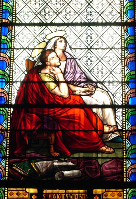 Agostino e Monica durante l'Estasi di Ostia