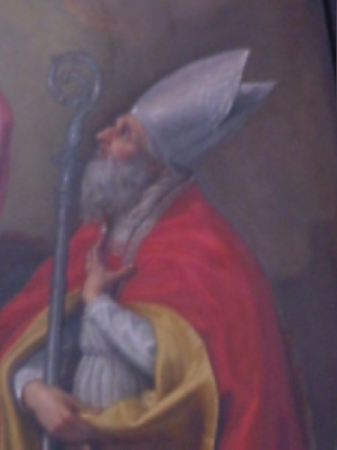 Particolare di sant'Agostino