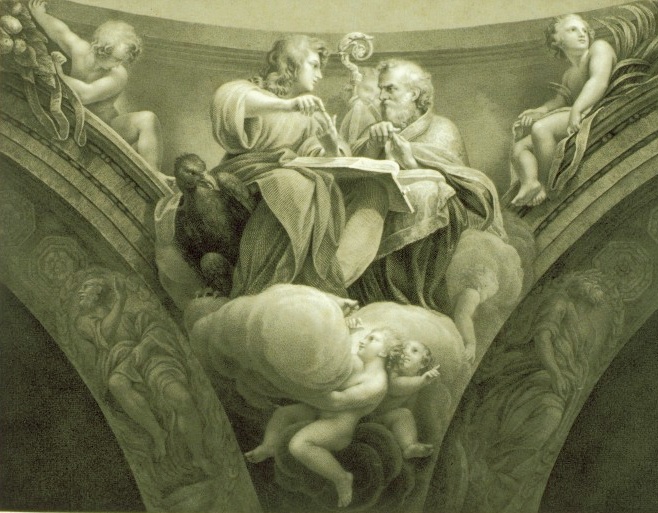 Agostino e san Giovanni Evangelista