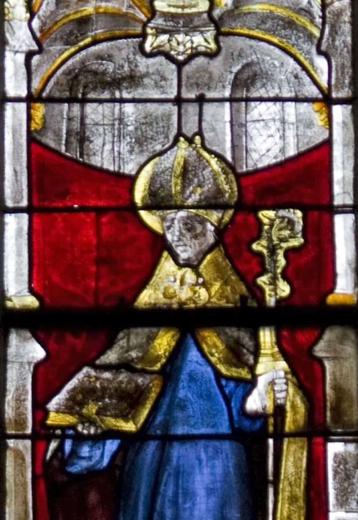 Particolare della figura di Agostino