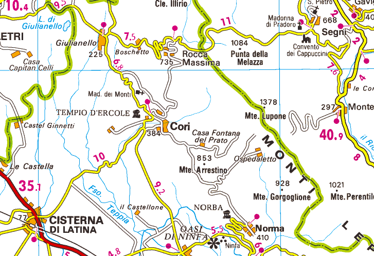 La città di Cori e il suo convento agostiniano