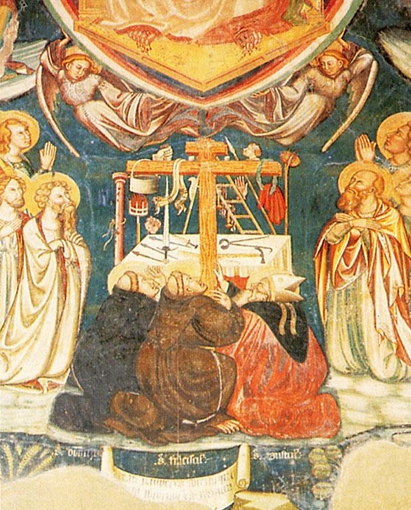 Giudizio universale con i santi Agostino, Francesco e Domenico