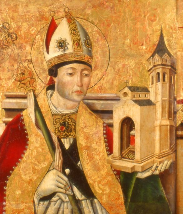 Particolare di sant'Agostino