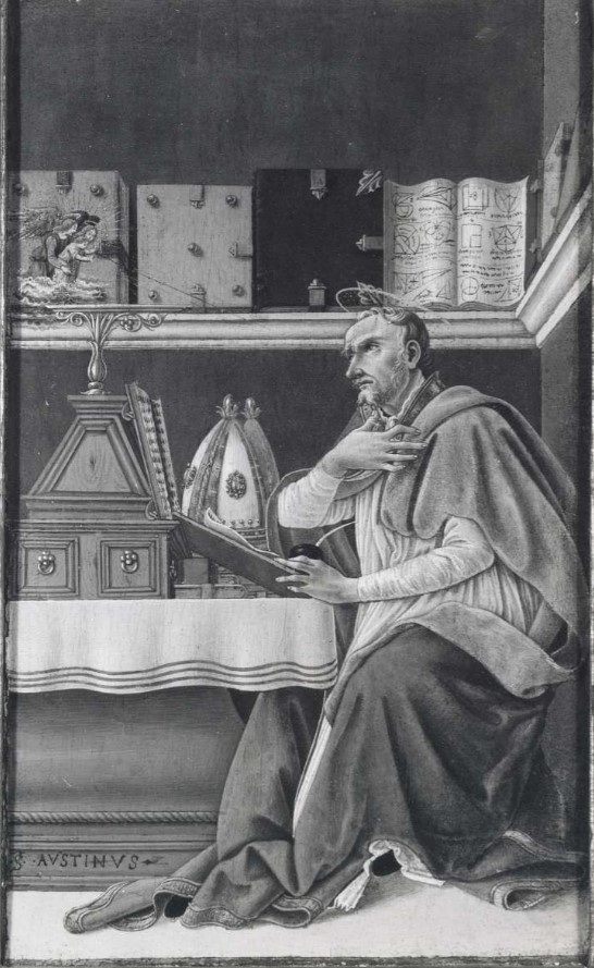 Sant'Agostino nello studio sogna Gerolamo