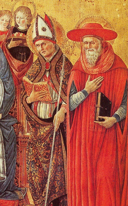 La Vergine in trono con sant'Agostino e i Dottori della Chiesa