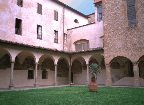 Chiostro della chiesa di Ognissanti a Firenze