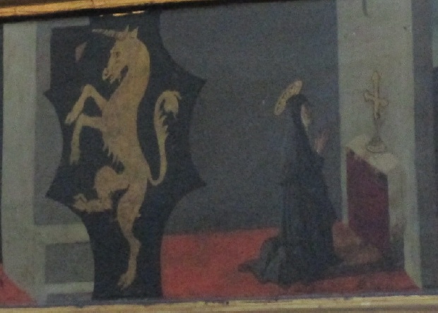 Monica prega per Agostino nella cappella di San Cipriano a Cartagine di Francesco Botticini in Santo Spirito a Firenze, Cappella Bini