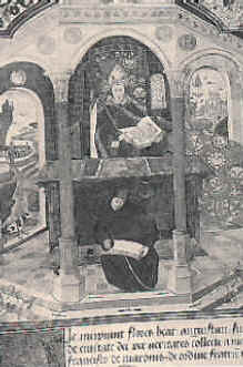 Agostino allo scrittoio nello studio