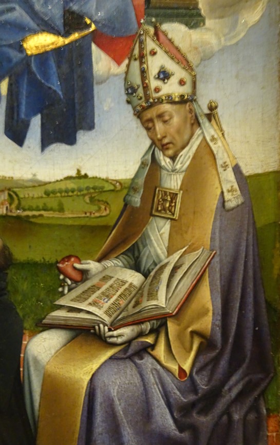 Particolare di sant'Agostino