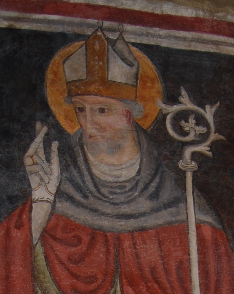Sant'Agostino vescovo e monaco benedicente