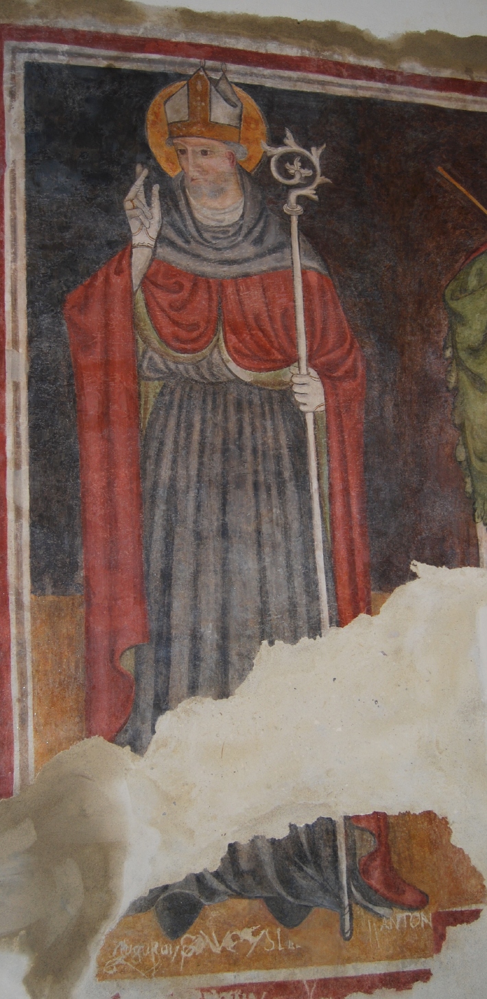 Sant'Agostino vescovo e monaco benedicente