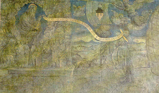 Santa Monica nel dipinto della Allegoria della dottrina di sant'Agostino di Paolo da Caylina il Vecchio