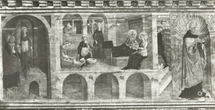 Nascita di san Giovanni Battista, Sant'Agostino