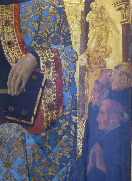 Agostino consegna la Regola ai frati, dipinto di Giovanni di Paolo ad Avignone