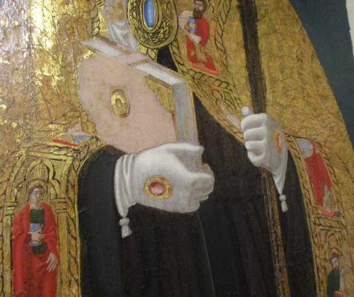Particolare del piviale di sant'Agostino Vescovo