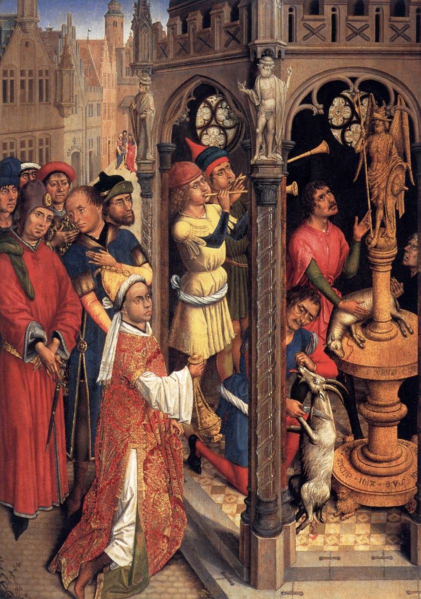 Sant'Agostino sacrifica agli idoli manichei