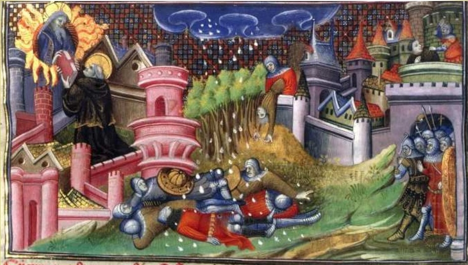 Agostino presenta a Dio il suo libro De Civitate Dei